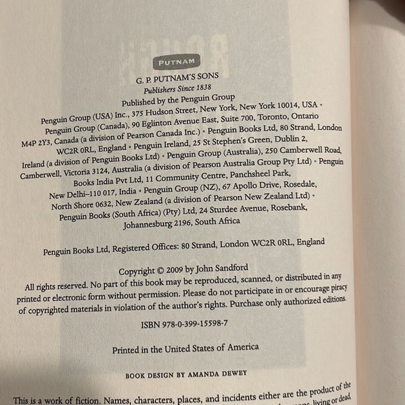 2009 John Sanford Rough Country New York Times Best Seller - Picture 13 of 13